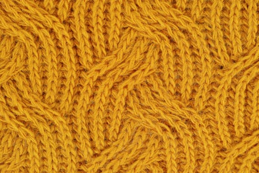 Brown Knitted Textile